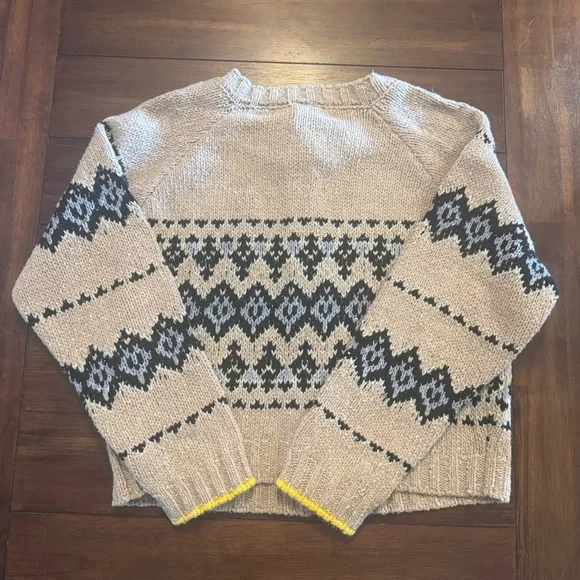 NWT Magaschoni Women’s Brown Blue Patterned Cardigan X-Large Button - Picture 4 of 8